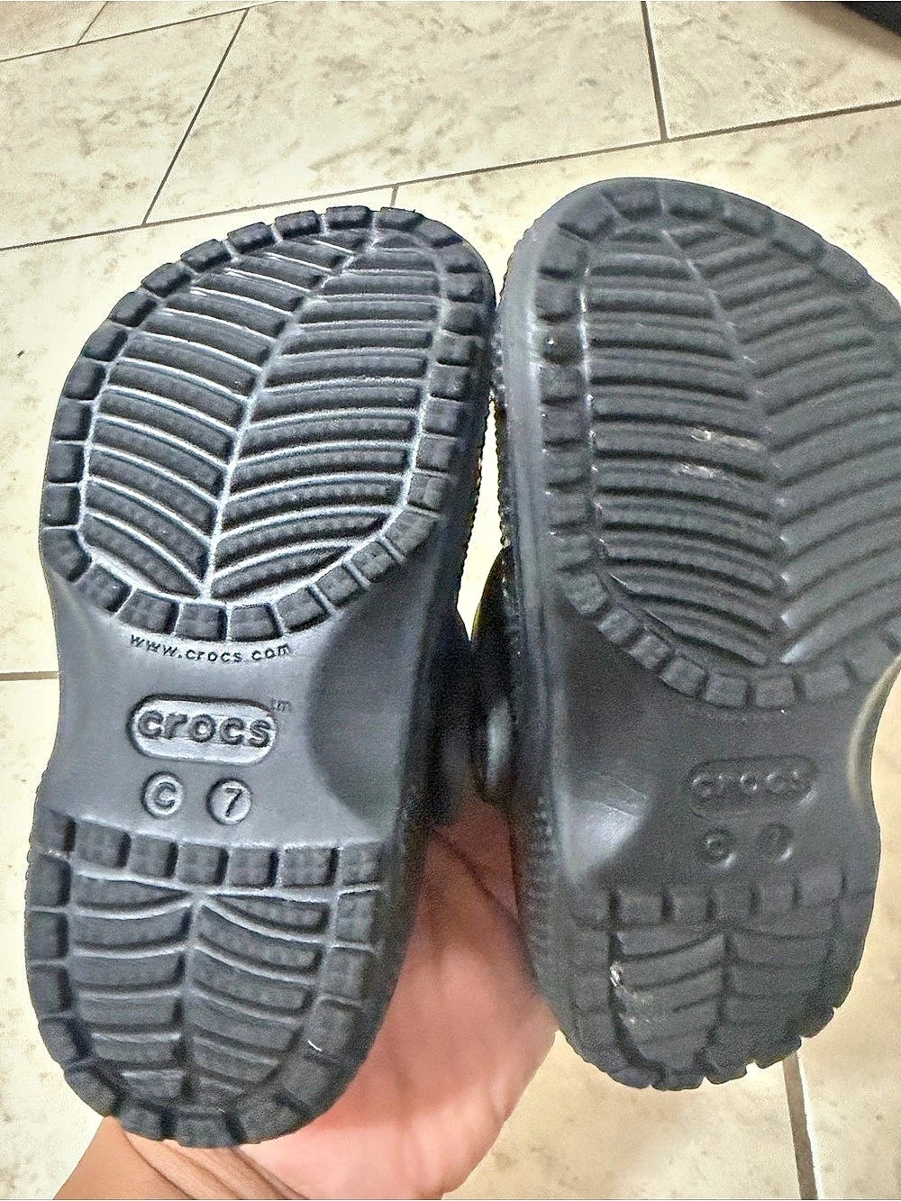 Crocs Black Clogs - Picture 2 of 2